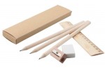 Set olovke-ravnalo-&scaron;iljilo-gumica Dony